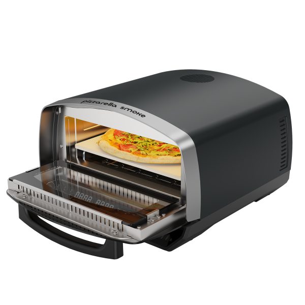 PizzarellaSmoke_open_side Pizzarella Smoke - električni pekač za grill i pizzu